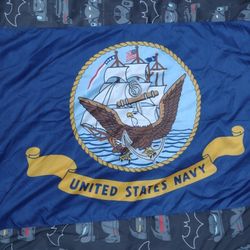 Valley Forge Military Navy Flag 3 ft. W X 5 ft. L
