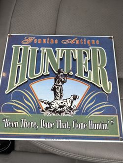 Hunter Metal Sign