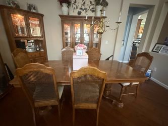 Dining Set and Corner Cabinet
