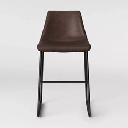 Bowden Fauxe Leather Counter Stool