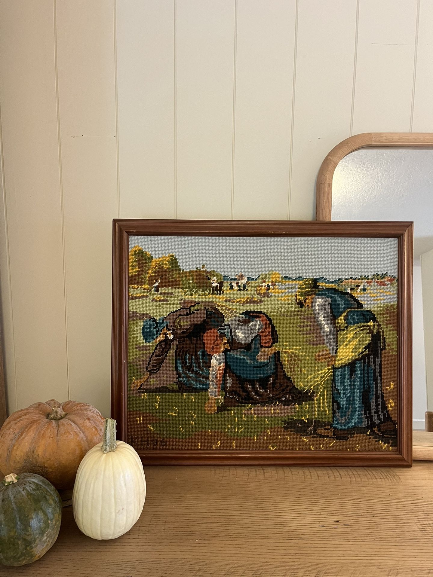 Vintage Needlepoint Wall Art