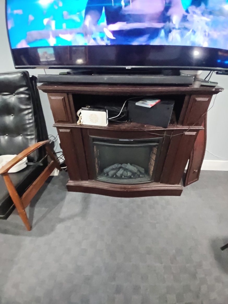 Electric Fireplace TV Stand 