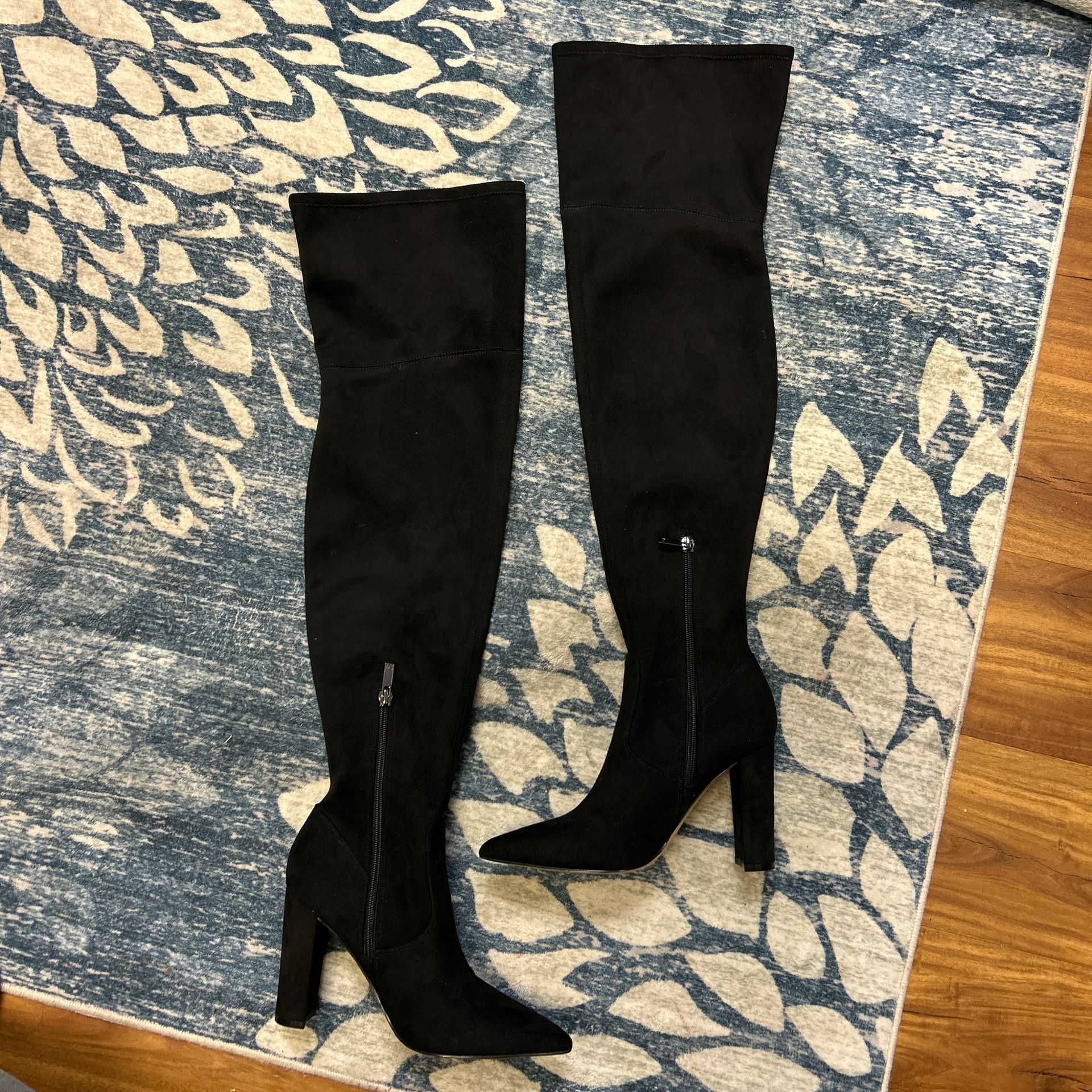 Marc Fisher Black Knee High Boots- Women’s 6.5