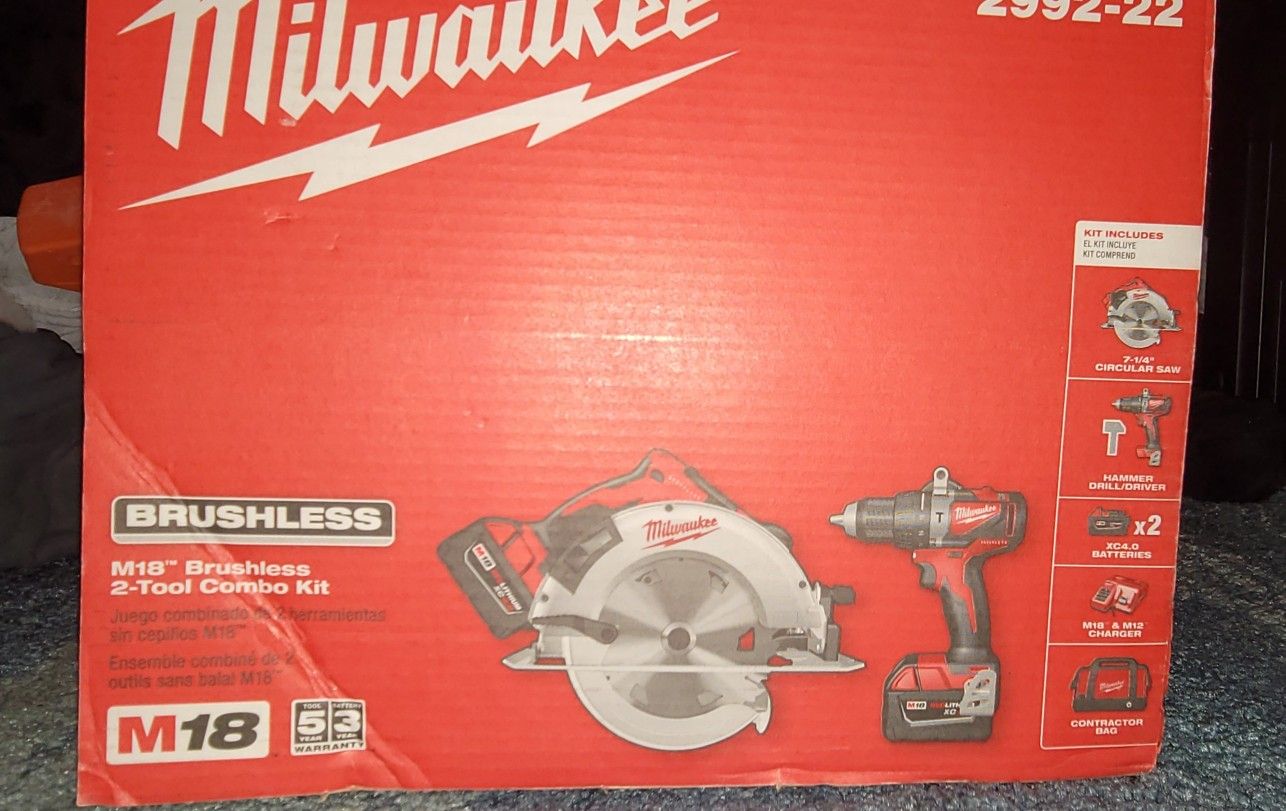 BRAND NEW  MILLWAWAKEE SKILL SAW & HAMMER DRILL