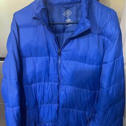 Great Condition Men’s Blue XL St John’s Bay Lightweight Puffer Jacket 