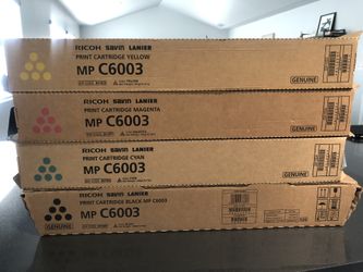 Ricoh Toner Set MP C6003 Brand New 
