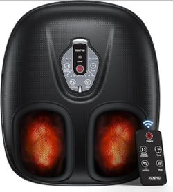 RENPHO Foot Massager Machine with Heat Cordless Control, Gifts for Women, Black