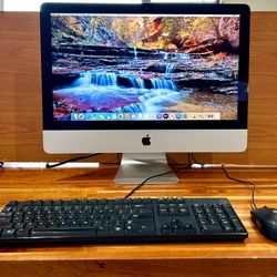 🍎 iMac 21.5” 2013 2.7Ghz i3 3.3Ghz 4GB RAM 500GB HDD Chipped  Glass!!