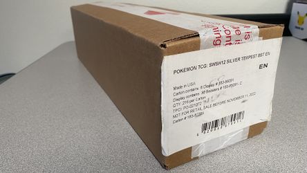 Silver Tempest Pokémon SWSH Sword Shield Booster Box Case Sealed New Investment Collectible Rare Streamer Rip