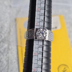 2CT Moissanite Diamonds Ring Size Adjustable 7-12 