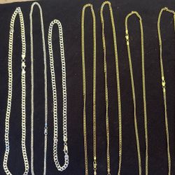 Sterling Silver Cubans 