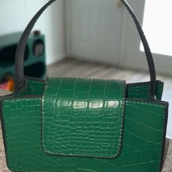 Green Leather Mini Bag 