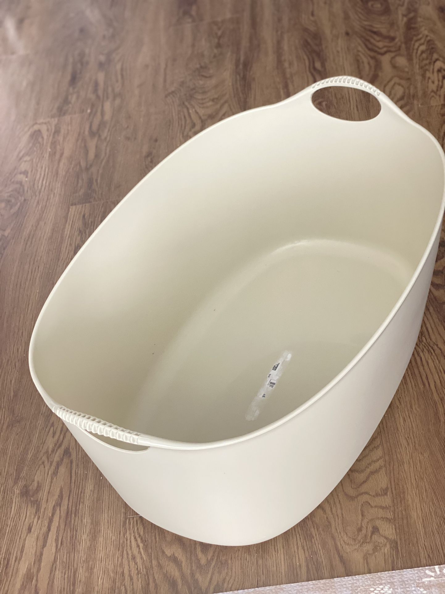 TORKIS Flexible laundry basket, in/outdoor, beige, 9 gallon - IKEA