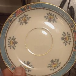 Lenox China Blue Tree Saucers