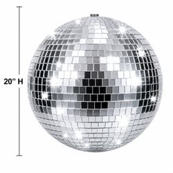 1 PC 20” Mirror Disco Ball