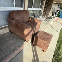 Free Leather Sofa Seat With Ottoman