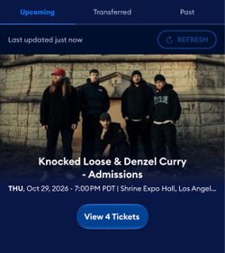 Knocked Loose Tickets