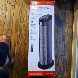 Lasko Ceramic Tower Heater 1500 W, with Remote Control CT22495