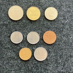 Colombia And Brazil Coins 