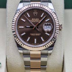 Rolex Datejust 41 126331 Chocolate 18k Rose Gold (FULL SET)