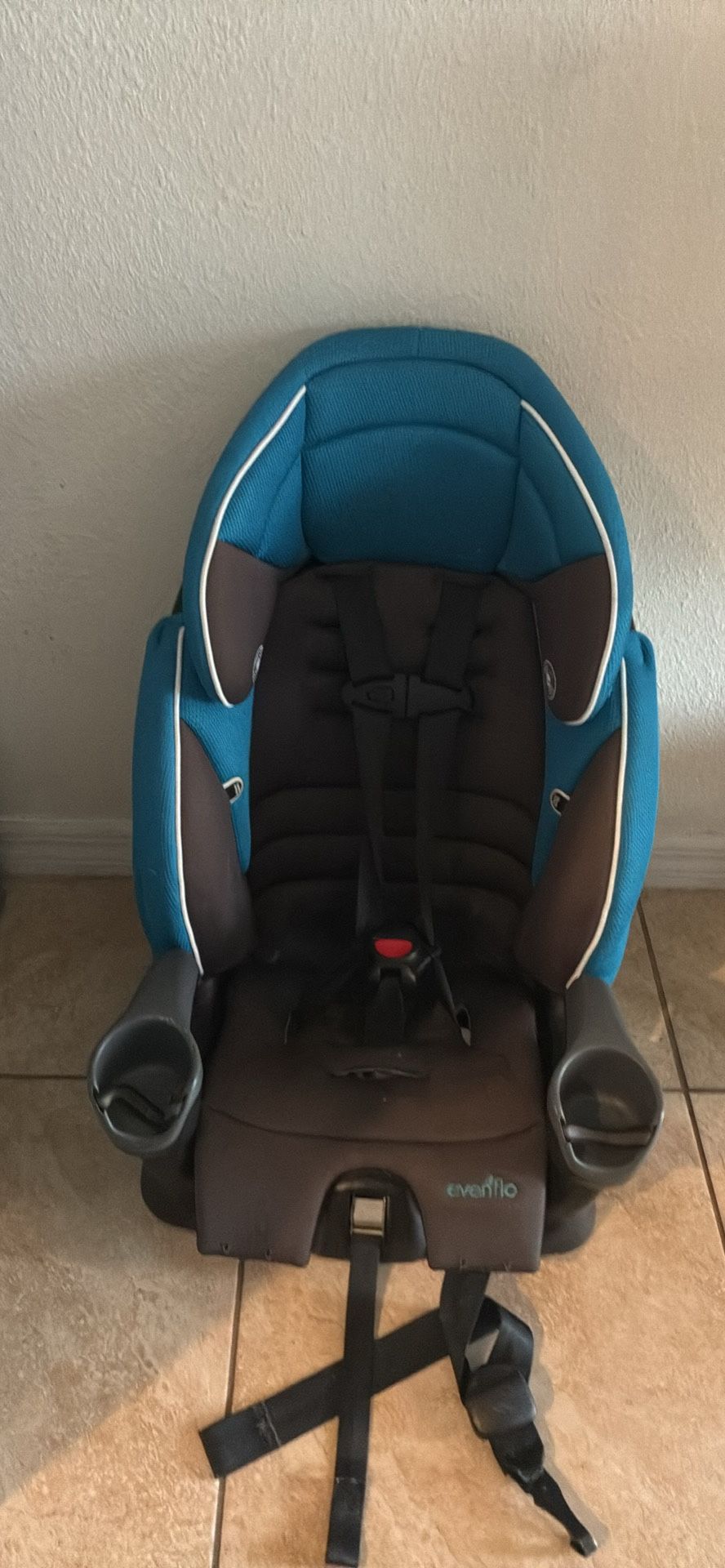 Evenflo Convertible Booster Car Seat – Blue/Black 