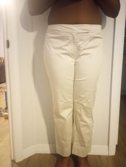 Ann Taylor Loft Khaki Pants 14, Beige