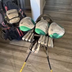 COMPLETE GOLF SET IRONS WOODS DRIVER WEDGES PUTTER BAG