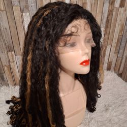 Human Hair Blend Lace Front Wig 