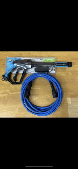 SurfaceMaxx 4500 PSI Spray Gun with Handle & ProPulse UBERFLEX Kink Resistant 214BAR not for hot water. Made in USA 1/4""' x 25' 3,100 PSI 22mm Hose