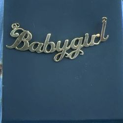 10K TJ “ Baby Girl “ Pendant 