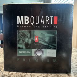 NOS MB Quart PWE 252 10” Subwoofer