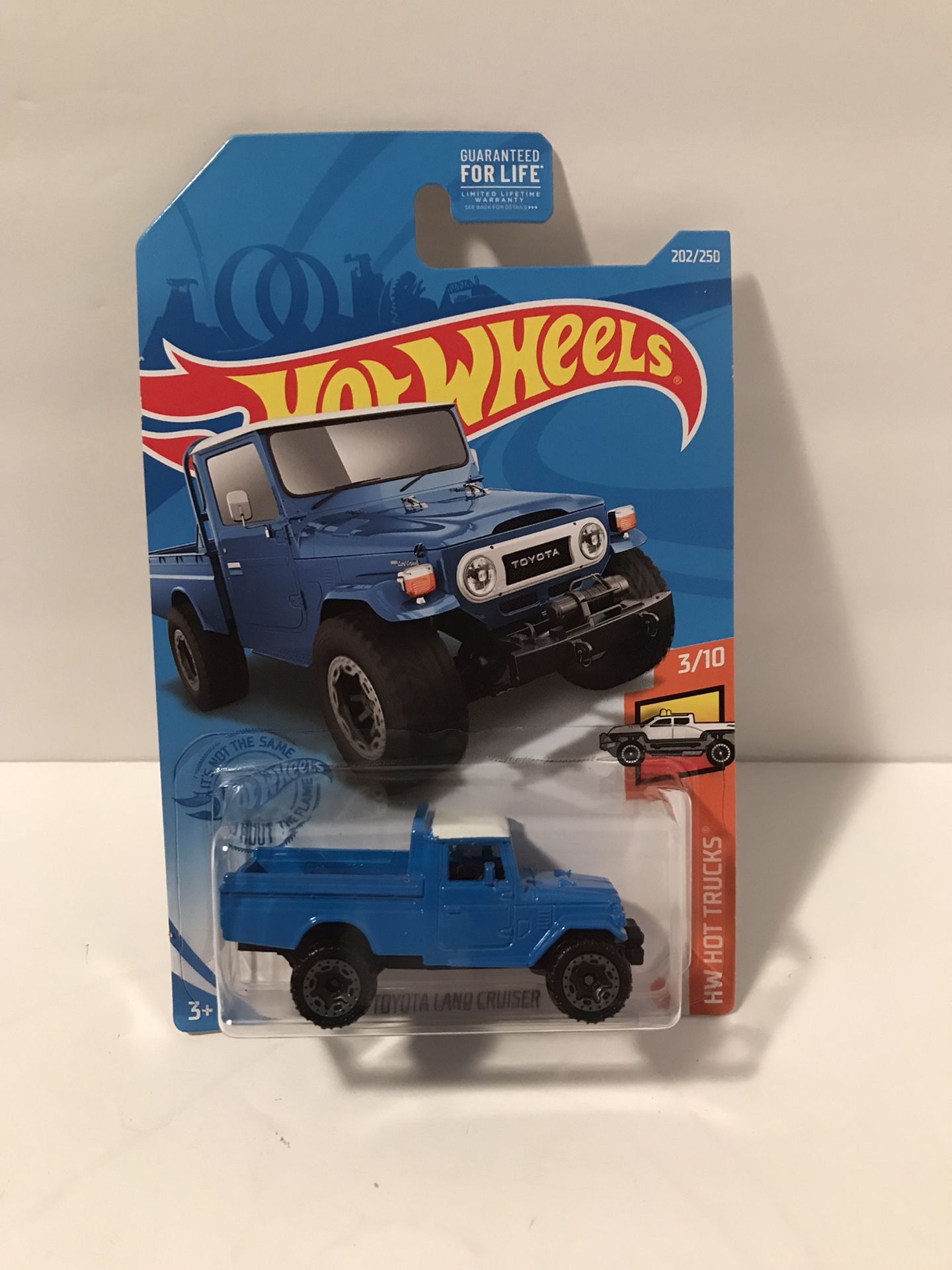 HOT WHEELS BLUE “2020” TOYOTA LAND CRUISER ~ HW HOT TRUCKS ~ MADE IN MALAYSIA   