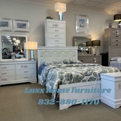Brand New Bedroom Set White Financing Available 