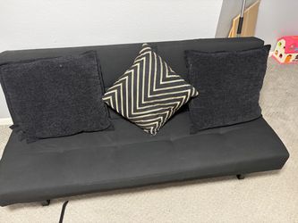 Black futon sofa bed