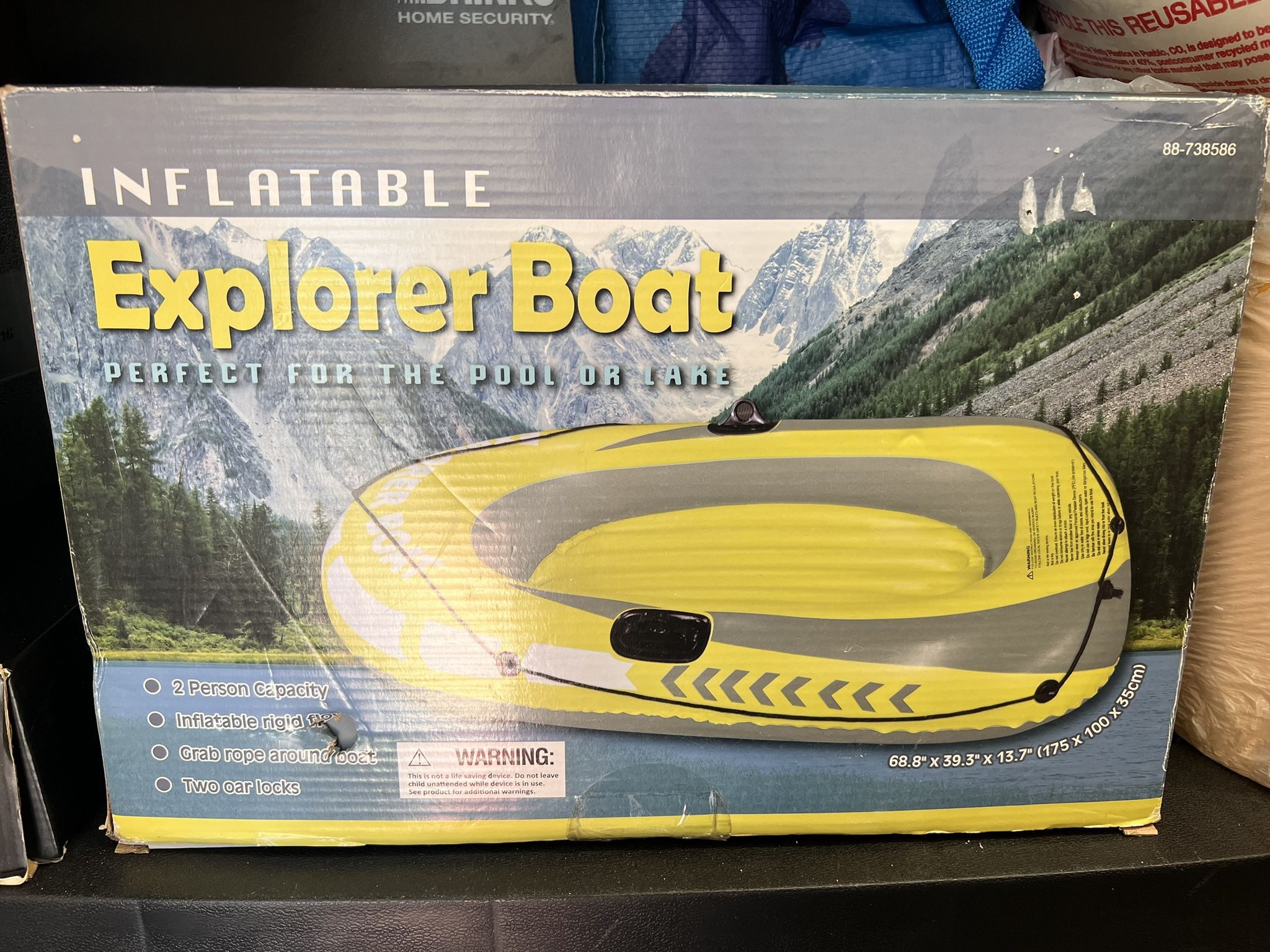 NIB Explorer Boat with Used Oars