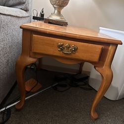 Two Wooden Side Tables 