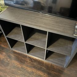 Dark 6 cube storage unit
