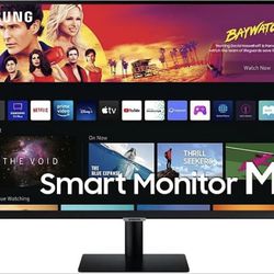 SAMSUNG 32-Inch M70B 4K UHD Smart Monitor & Streaming TV, HDR10, Alexa Built-In, 2022