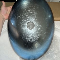 Boat Shape Blue Glass Sink 