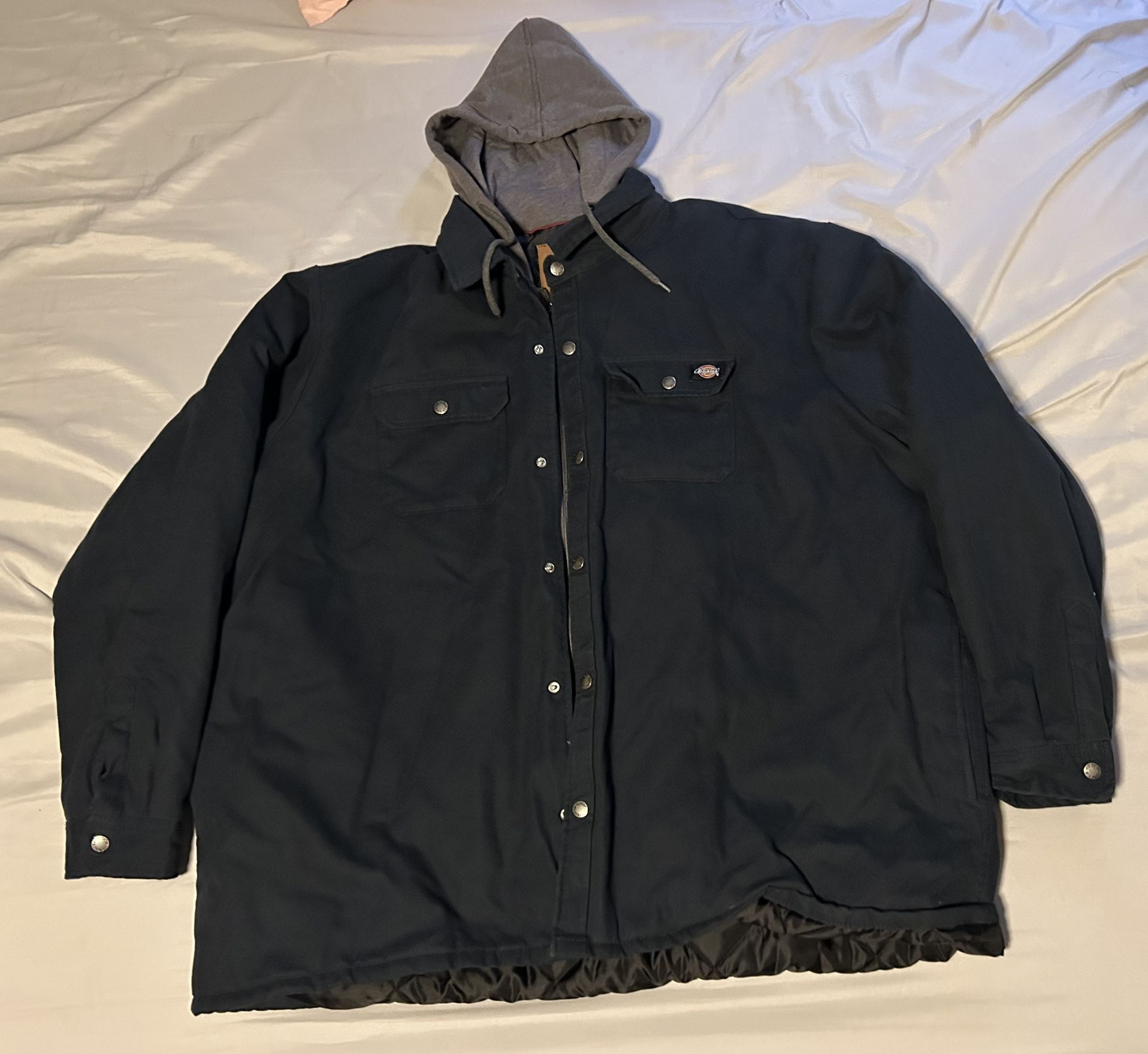 x2 Dickie Hooded Jackets Men Size 4XL (Blue & Black)
