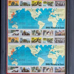 1945: Victory At Last. (20) 32 USA  Postage Stamps.