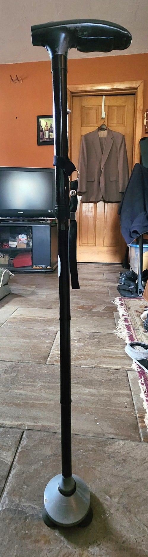 Walking Cane Self-standing Adjustable With Light