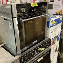 Magic Chef 24 in. 2.2 cu. ft. Single Electric Wall Oven with Convection in Stainless Steel