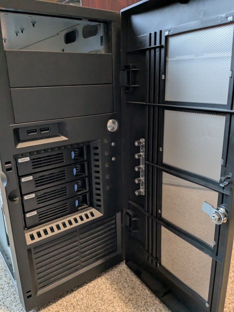 Server Case: 23" D X 7.5" W X 16.5 H