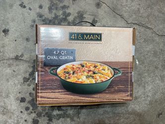 4.7 qt Oval gratin