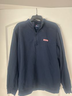 Vineyard Vines Men’s 1/4 Zip Sweatshirt Navy Large