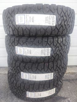 A SET OF 4 NEW TIRES LT285/75/16