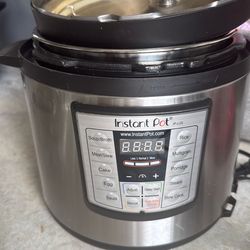 Instant pot with 2 cooking pots