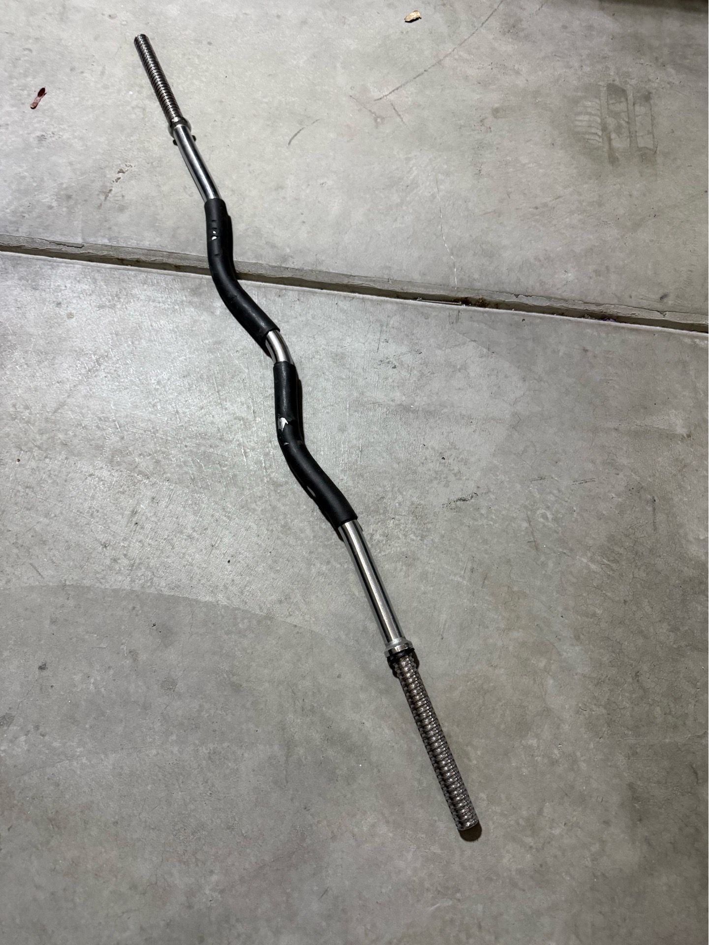 Standard 1” Weight Curl Bar Workout Equipment