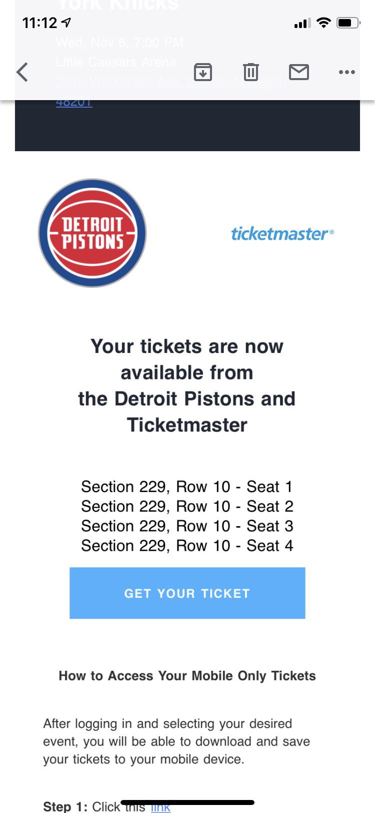 Detroit Piston Basketball tickets